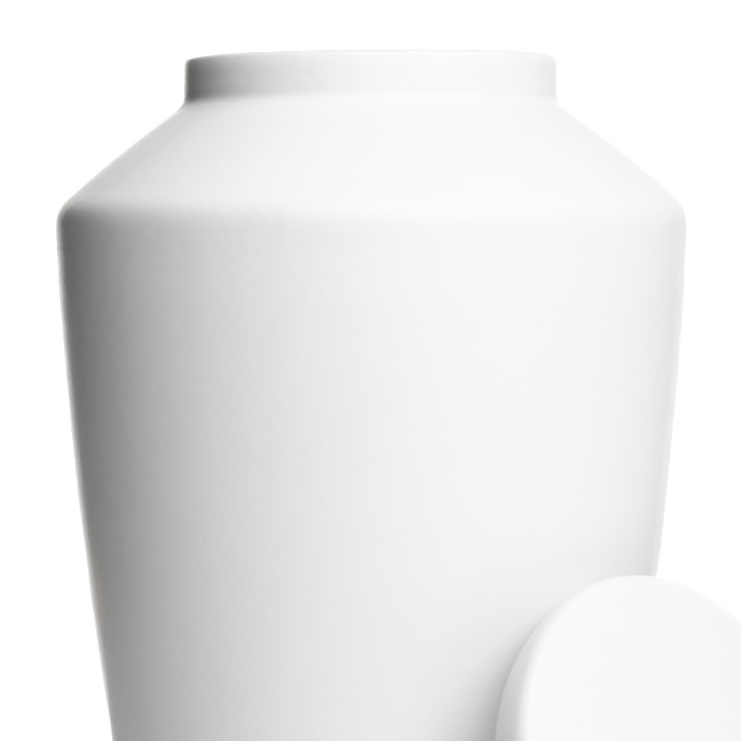 Handmade Cremation Urn for Ashes - Large Urn | White