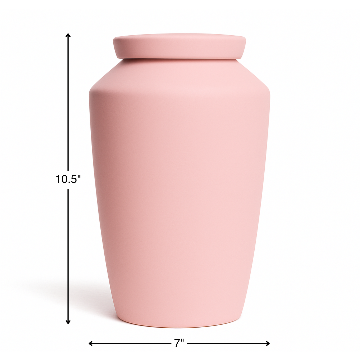 Handmade Cremation Urn for Ashes - Large Urn | Pink