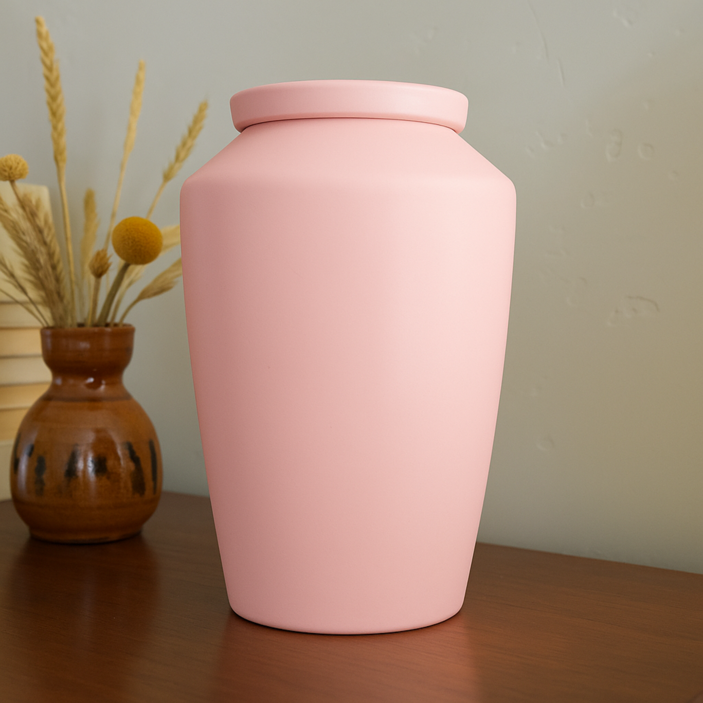 Handmade Cremation Urn for Ashes - Large Urn | Pink