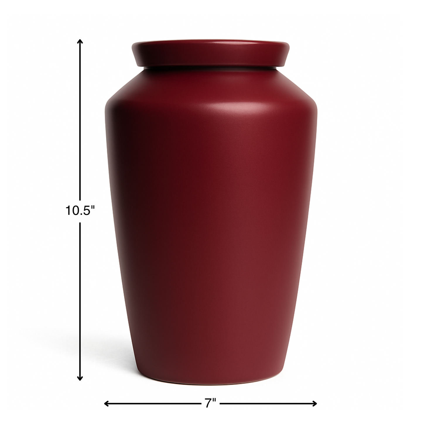 Handmade Cremation Urn for Ashes - Large Urn | Red