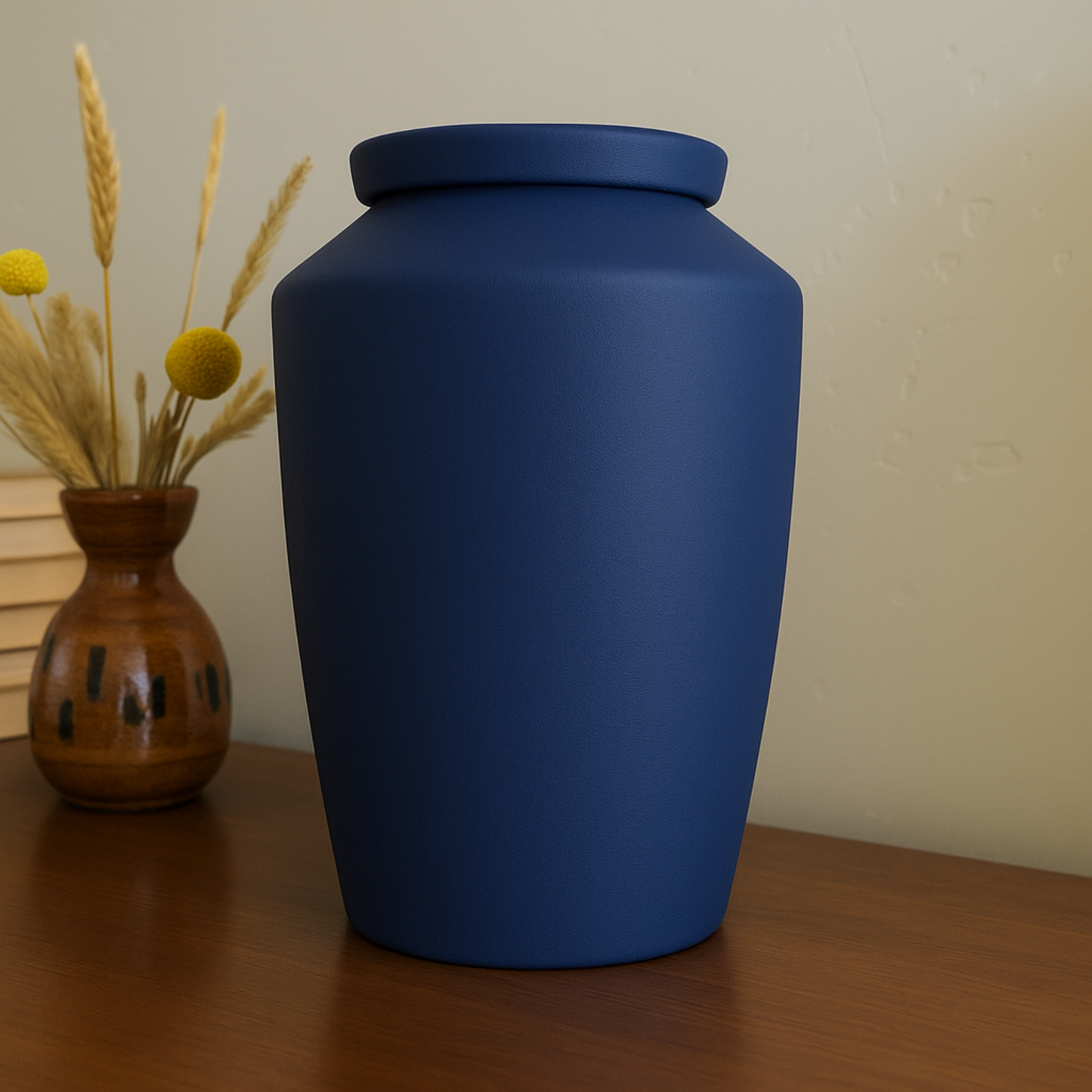 Handmade Cremation Urn for Ashes - Large Urn | Blue