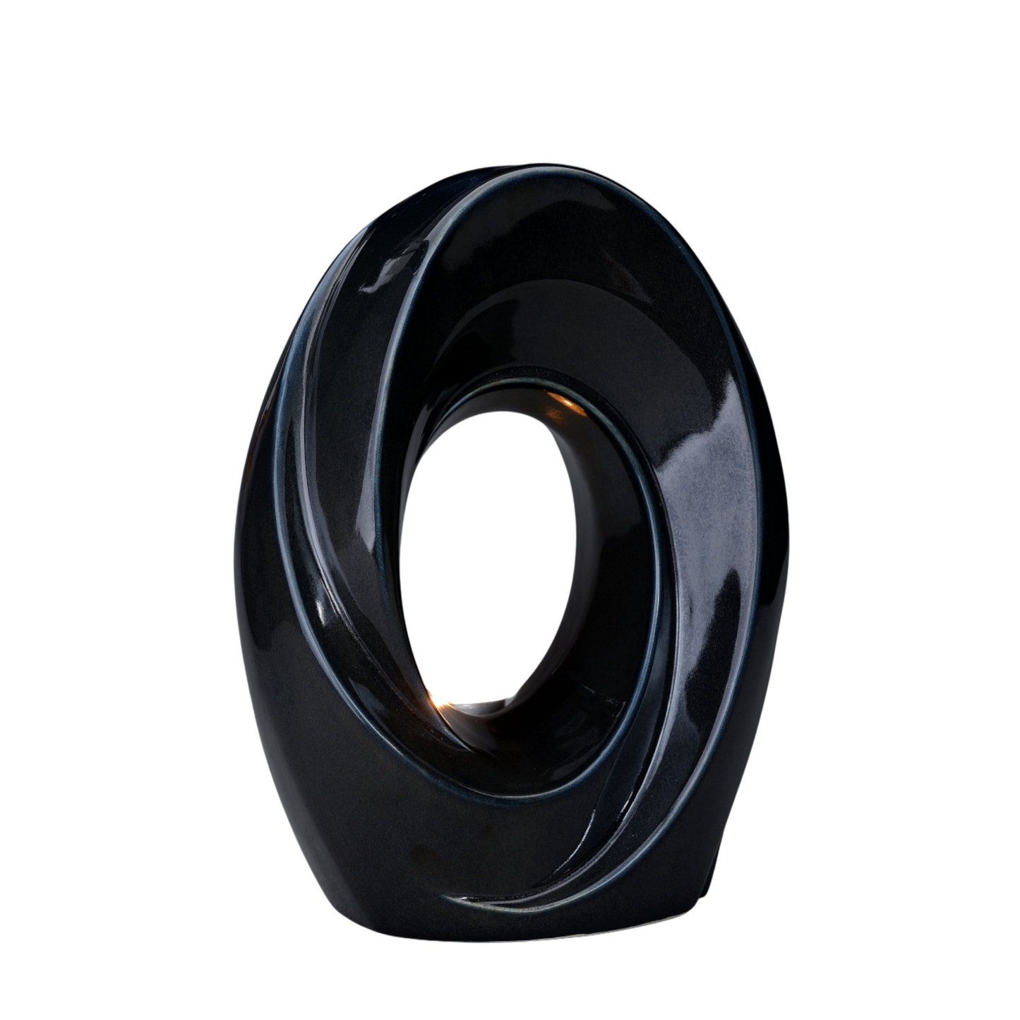 Handmade Cremation Urn for Ashes "The Passage" - Large Urn | Black Gloss