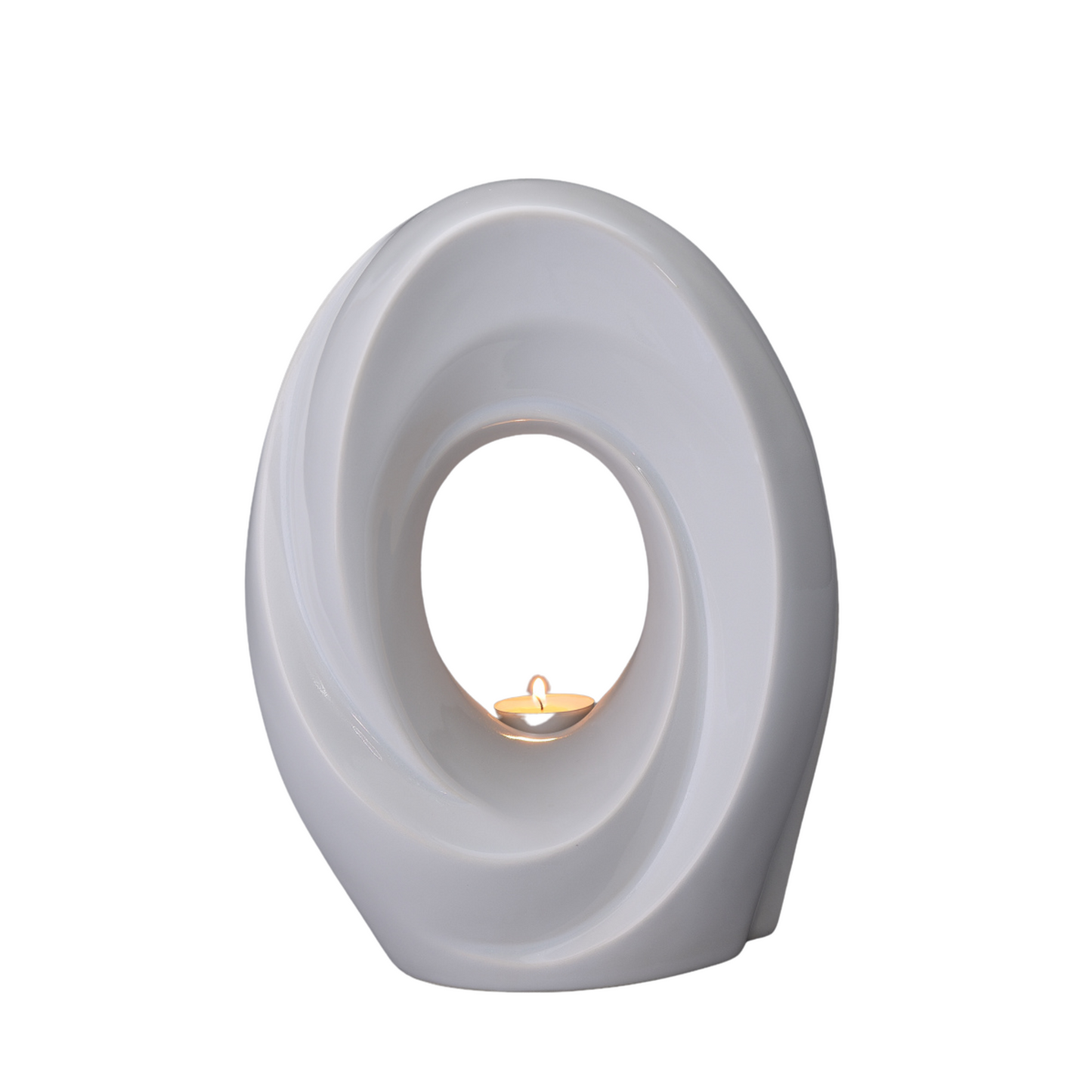 Handmade Cremation Urn for Ashes "The Passage" - Large Urn | White