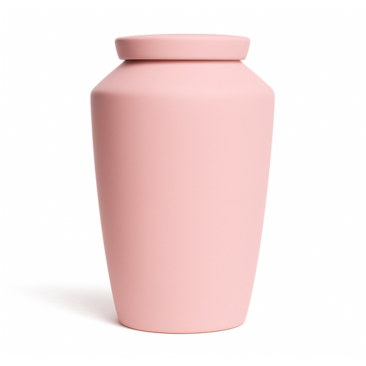Handmade Cremation Urn for Ashes - Large Urn | Pink