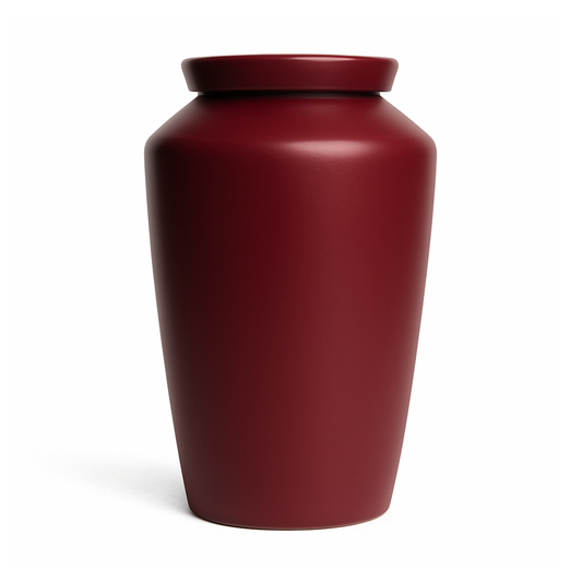 Handmade Cremation Urn for Ashes - Large Urn | Red