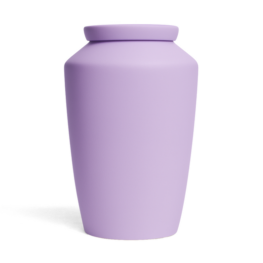 Handmade Cremation Urn for Ashes - Large Urn | Lavender Purple