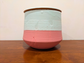 Adult Cremation Urn - White with Pink & Blue