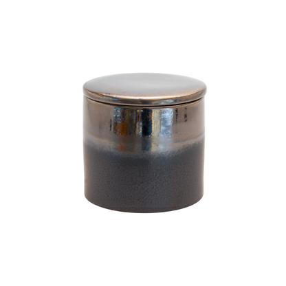 Bronze & Black Ceramic Keepsake Cremation Urn