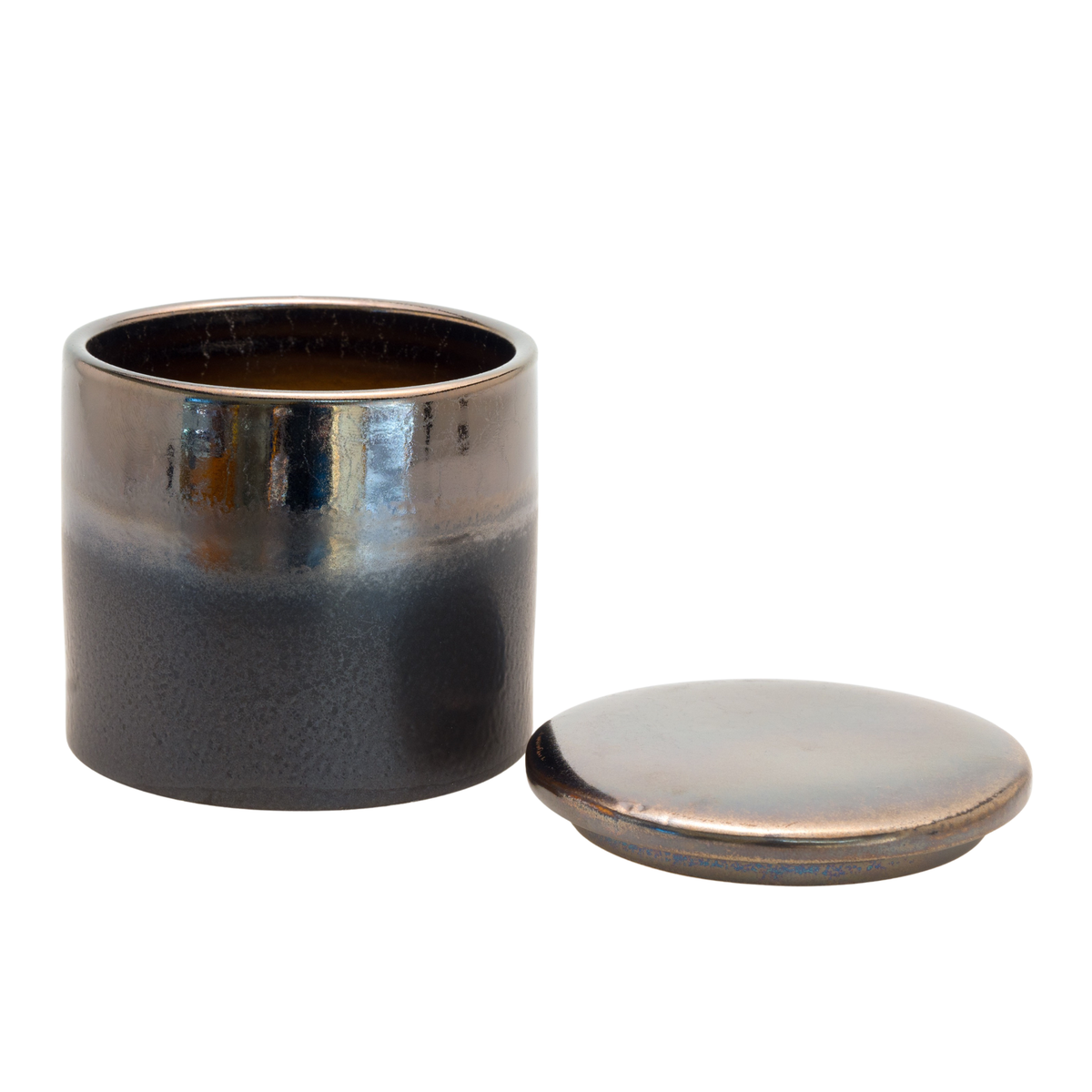 Bronze & Black Ceramic Keepsake Cremation Urn