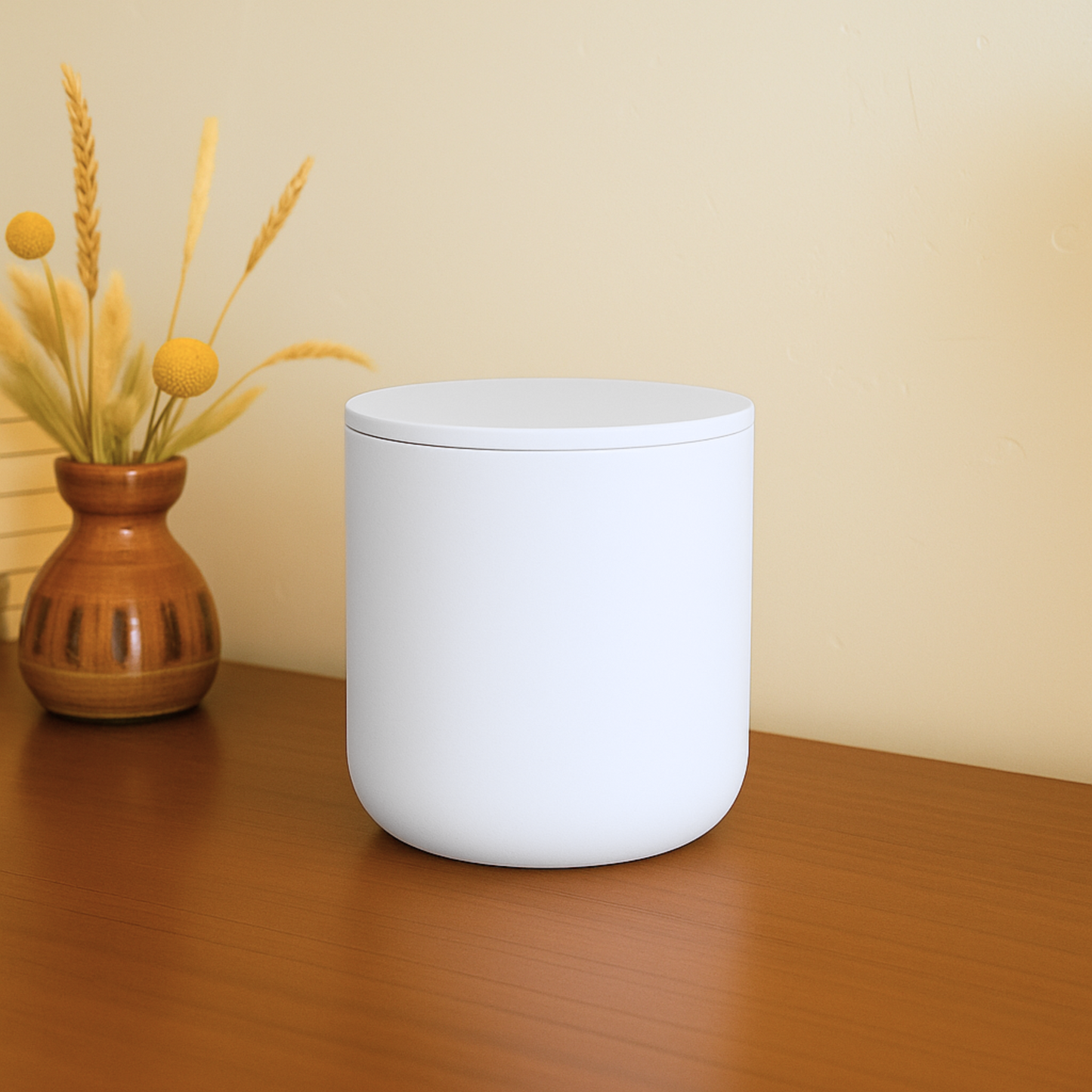 White Ceramic Keepsake Cremation Urn