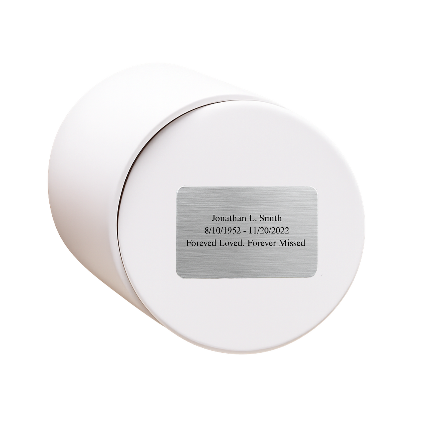 White Ceramic Keepsake Cremation Urn