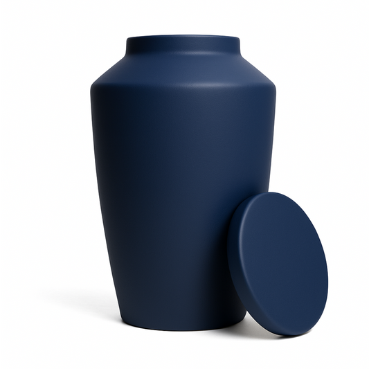 Handmade Cremation Urn for Ashes - Large Urn | Blue
