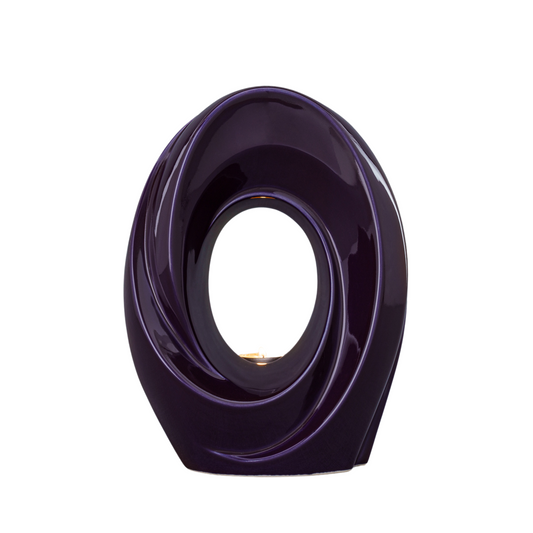 Handmade Cremation Urn for Ashes "The Passage" - Large Urn | Violet