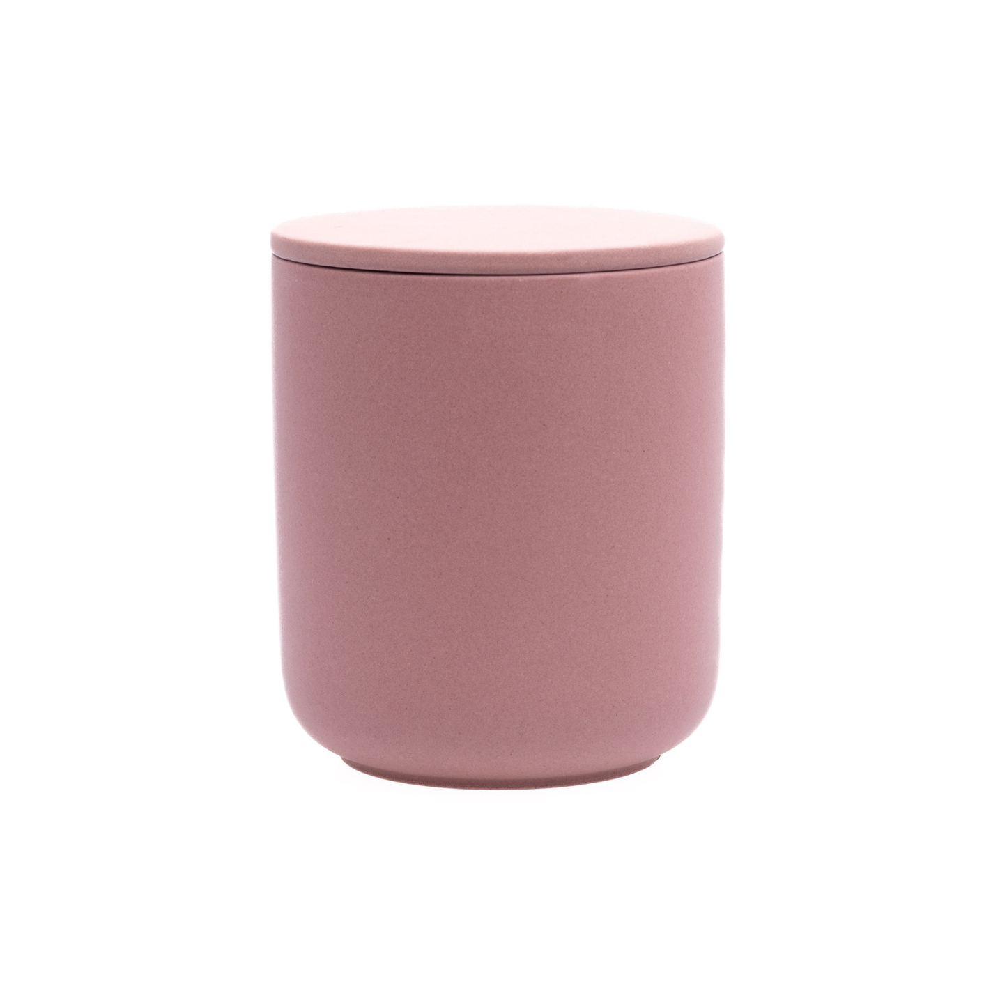 Blush Pink ceramic keepsake urn for ashes with minimalist modern design