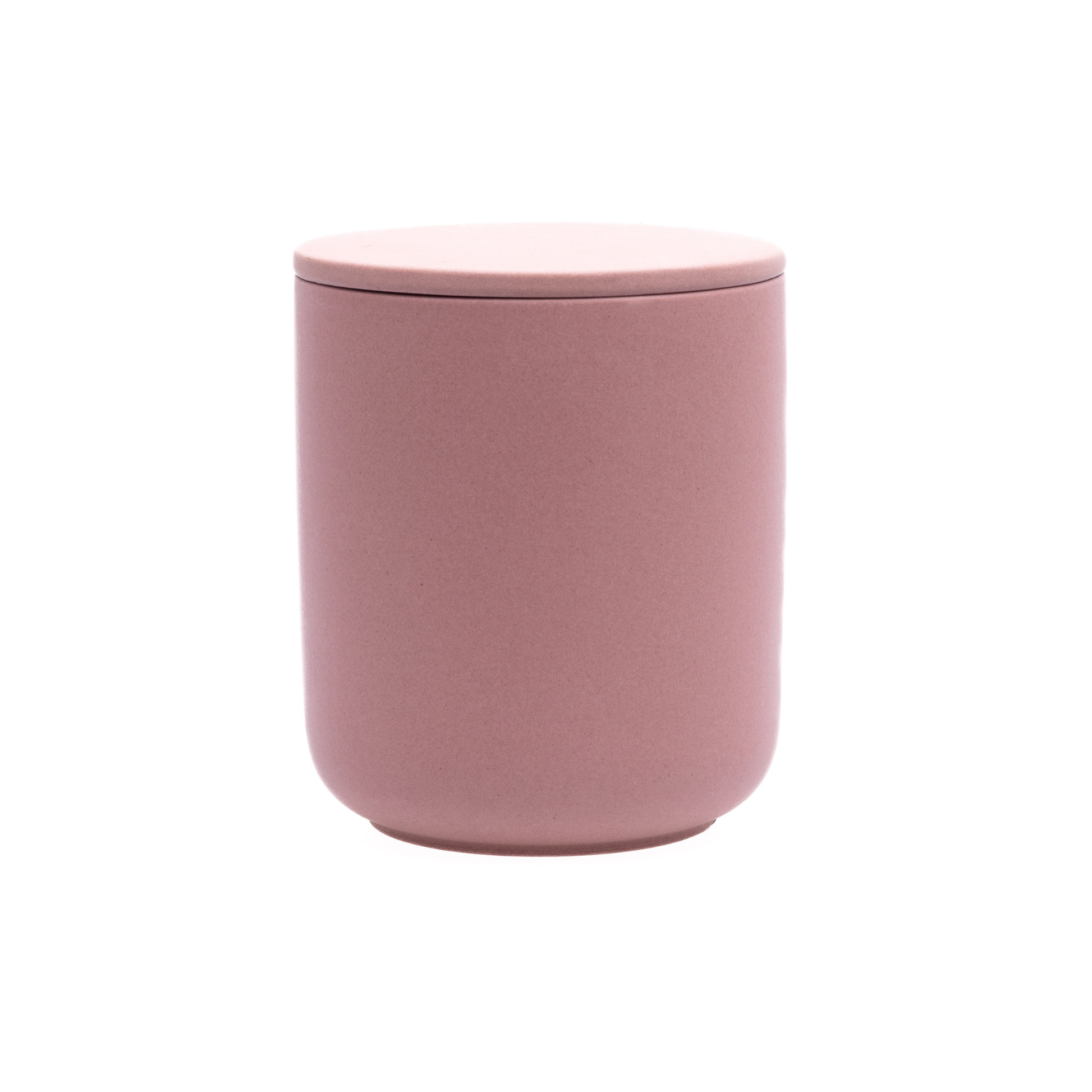 Blush Pink ceramic keepsake urn for ashes with minimalist modern design