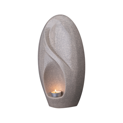 Eternity Handmade Cremation Urn for Ashes - Large | Craquelure | Ceramic Urn