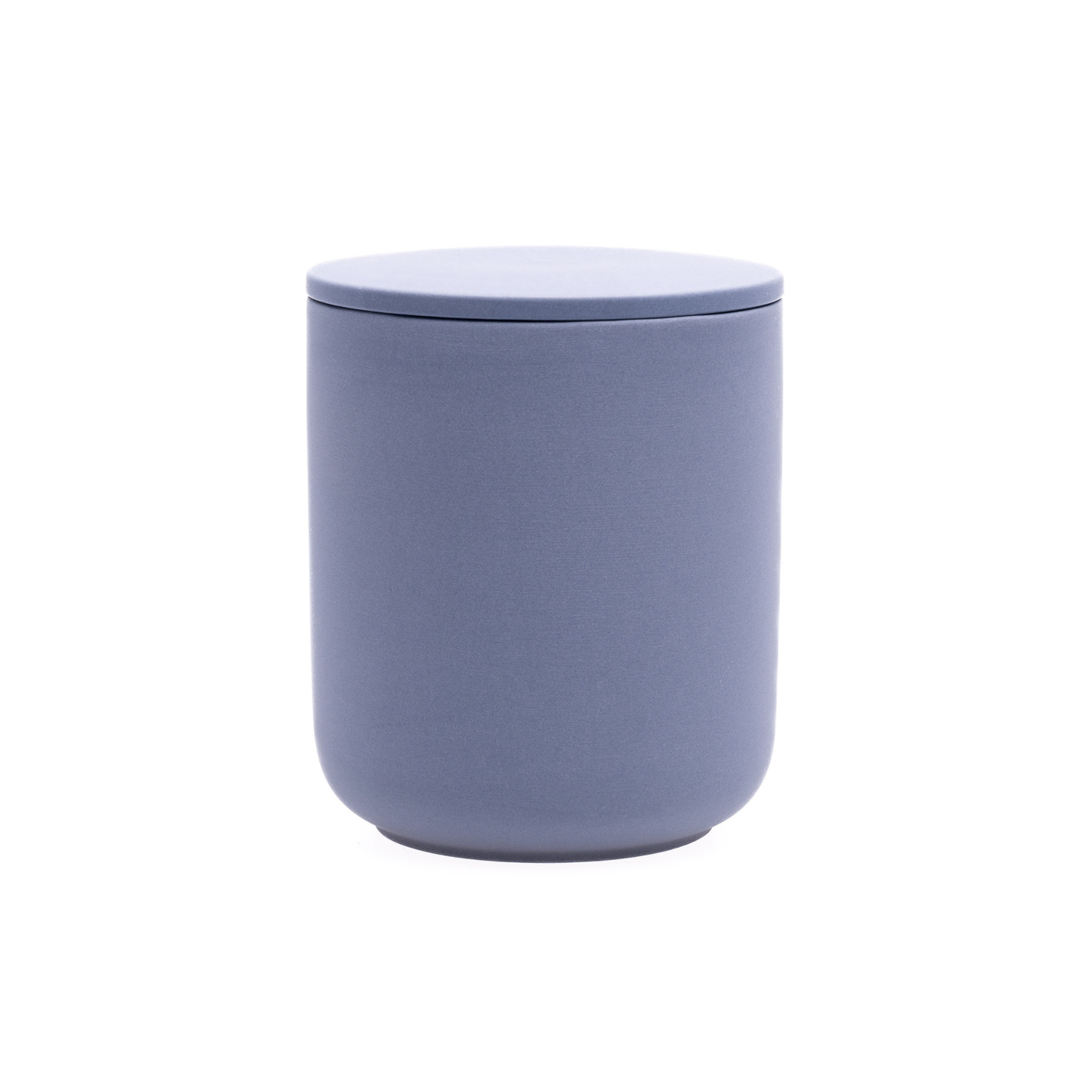Dusty Blue ceramic keepsake urn for ashes with minimalist modern design