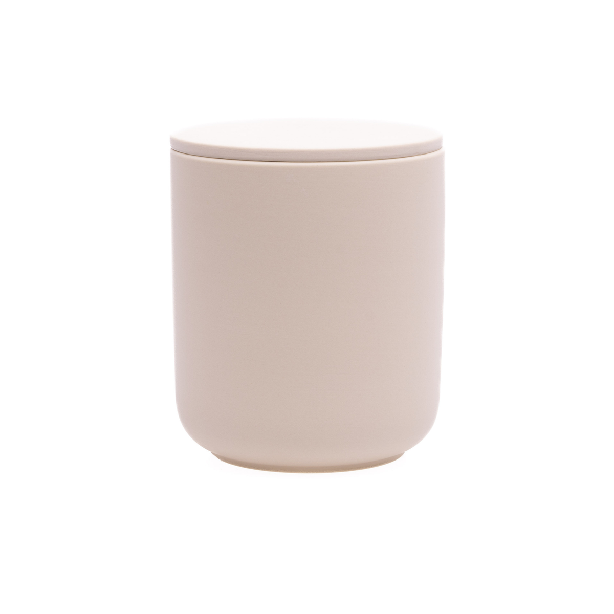 Soft Pink ceramic keepsake urn for ashes with minimalist modern design