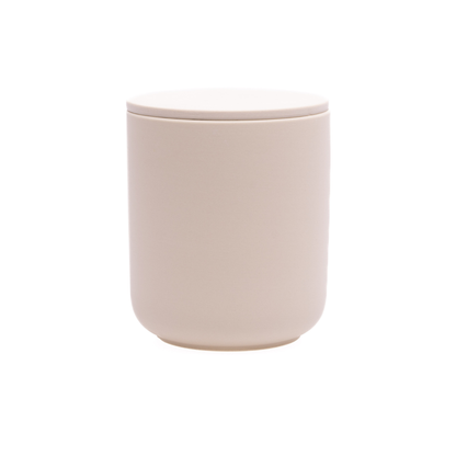 Soft Pink ceramic keepsake urn for ashes with minimalist modern design