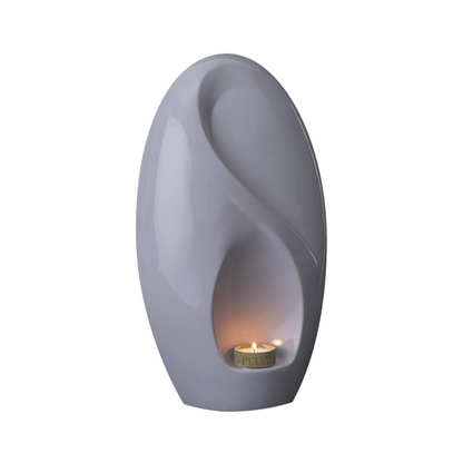 Eternity Handmade Cremation Urn for Ashes - Large | White | Ceramic Urn