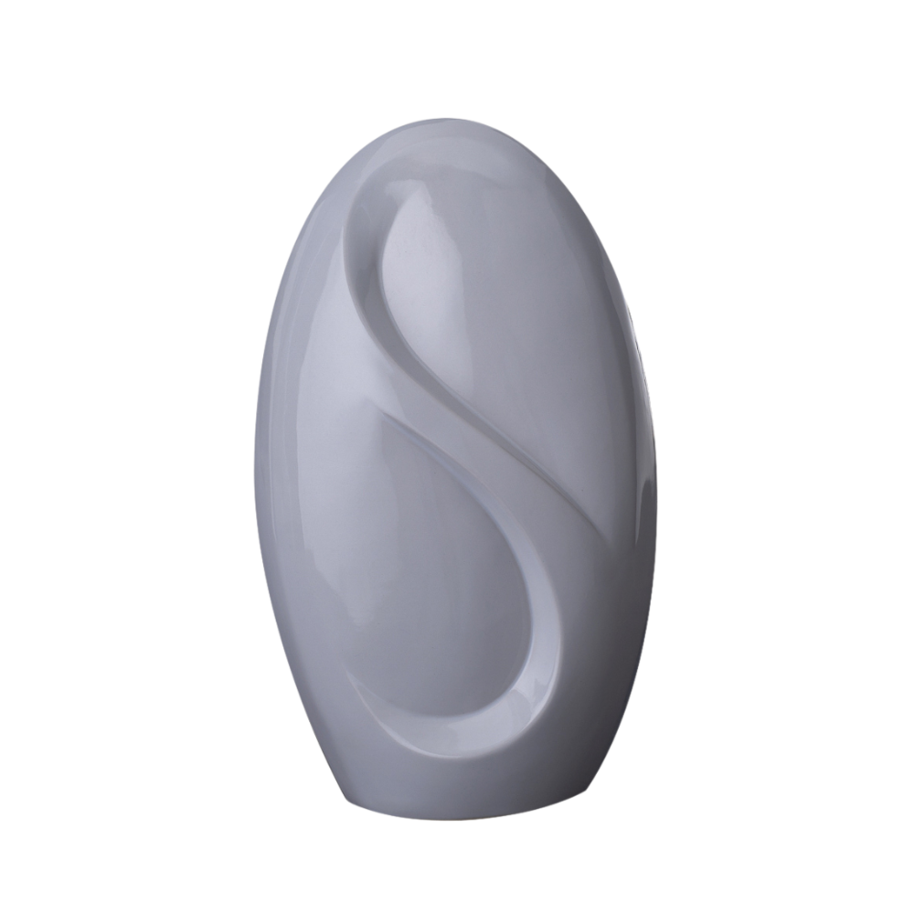 Eternity Handmade Cremation Urn for Ashes - Large | White | Ceramic Urn